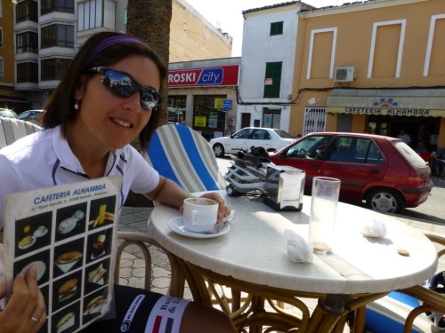 Of course, there is always time for a quick refueling. Here is Elsa, feeling nostalgic about her days in Granada...